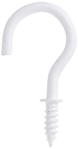 Liberty160378 7/8" Alloy Steel Cup Hooks (Pack of 36), White