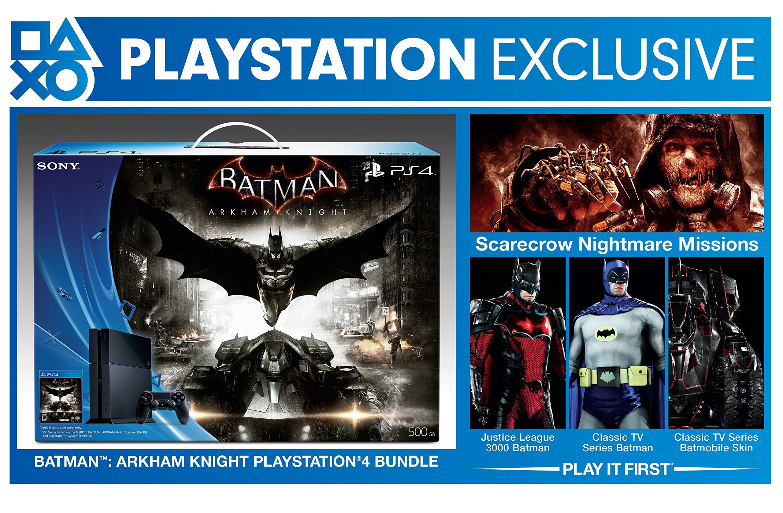 500GB PlayStation 4 Console - Batman Arkham Knight Bundle[Discontinued]