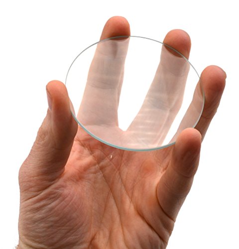 Double Convex Lens, 300mm Focal Length, 3" (75mm) Diameter - Spherical, Optically Worked Glass Lens - Ground Edges, Polished - Great for Physics Classrooms - Eisco Labs