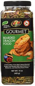 zoo med 5118 gourmet bearded dragon food, 15 oz