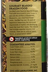 Zoo Med 5118 Gourmet Bearded Dragon Food, 15 oz