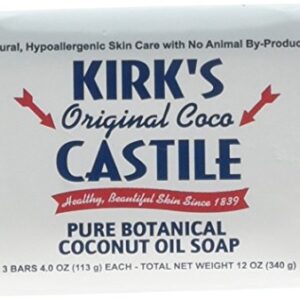 Kirk's Natural Castile Soap, Original, 4 Oz, Pack of 3