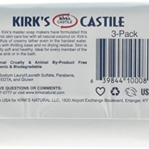 Kirk's Natural Castile Soap, Original, 4 Oz, Pack of 3