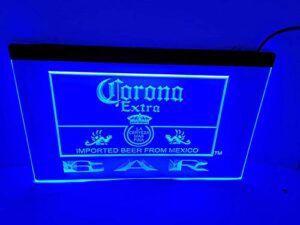 corona bar beer extra led neon light sign man cave 418-b