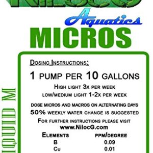 NilocG Aquatics | Liquid NPK+M | 500ml Bottles | Highly Concentrated Aquarium Plant Fertilizer for Demanding Planted Tanks