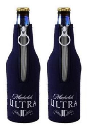 Michelob Ultra Beer Zip-Up Bottle Suit Coolie Huggie Cooler 2-pack