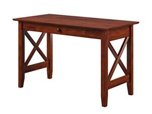 afi lexi desk with drawer, brown, multipurpose desk