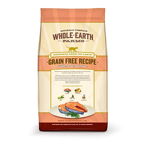 Whole Earth Farms Grain Free Recipe with Real Salmon Dry Cat Food - 5 lb. Bag