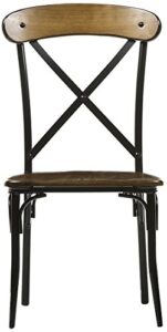 baxton studio broxburn light brown wood & metal dining chair