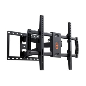 echogear full motion articulating tv wall mount bracket for tvs up to 75" - extends from the wall 16" with smooth swivel & tilt - simple 3-step install