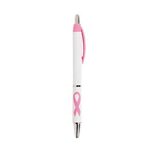 fun express pink ribbon breast cancer awareness grip pens (set of 24) awareness supplies