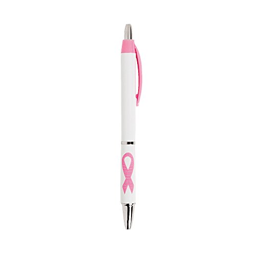 Fun Express Pink Ribbon Breast Cancer Awareness Grip Pens (set of 24) Awareness Supplies