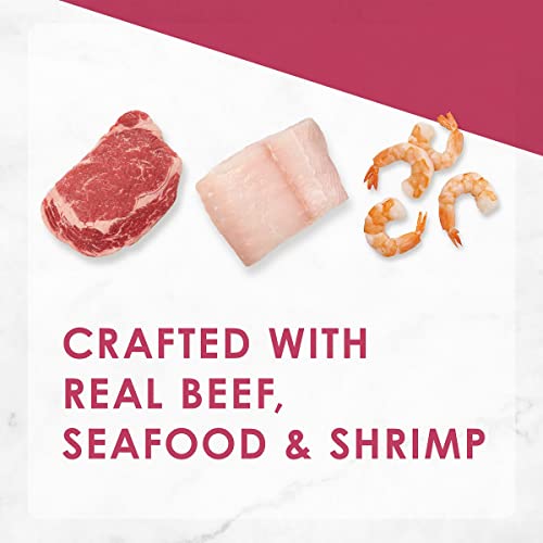 Fancy Feast Gourmet Dry Cat Food - Filet Mignon Flavor with Real Seafood & Shrimp - 3 Pack (3 Pounds Total)