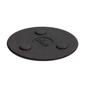 lodge silicone magnet trivet, 5.75 inches, black