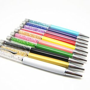 10 Pack Crystal Ballpoint Pen Filled With Swarovski Crystal Elements