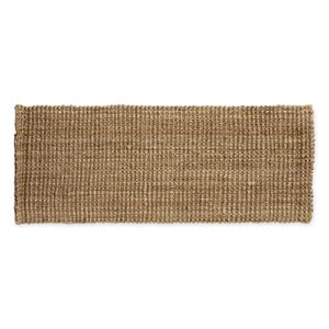 j & m home fashions eco-friendly sturdy rolled natural indoor/outdoor jute rug, 22x60", 1-piece, natural