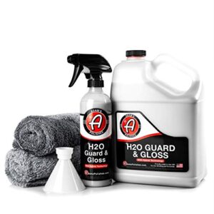 adam’s h2o guard & gloss - revolutionary hybrid top coat technology combines silica sealant, polish wax, and quick detailer technology - seals, shines, and protects all exterior surfaces (collection)