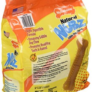 Nylabone (Pack of 2) Natural Nubz Edible Dog Chews 22ct. (2.6lb/Bag) -Total 5.2lb