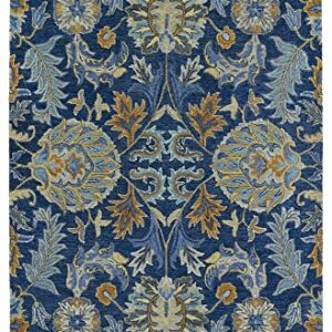 Kaleen Rugs Helena Hand-Tufted Area Rug, Blue/Multi, 2' x 3'