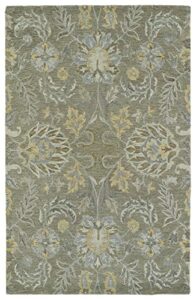 kaleen rugs helena hand-tufted area rug, sage, 8' x 10', (3212-59 810)
