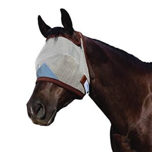 Manna Pro Equine Fly Mask | Pro-Force Mask with Adjustable Fit |Fits Horses 900-1200 lbs