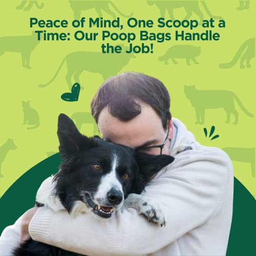 The Original Poop Bags® OK Compost Certified Compostable Dog Waste Bags - Supports Jane Goodall Institute - You Buy, We Donate - Dog Bags For Poop, Doggy Poop Bags Refills, Unscented