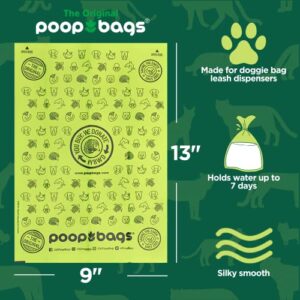 The Original Poop Bags® OK Compost Certified Compostable Dog Waste Bags - Supports Jane Goodall Institute - You Buy, We Donate - Dog Bags For Poop, Doggy Poop Bags Refills, Unscented