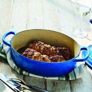 Le Creuset Enameled Dutch Oven Cast Iron Signature Oval Casserole, 29cm, 5 Qt, Marseille