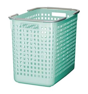 like-it laundry basket, storage, square, made in japan, 40l, scb-5, mint blue