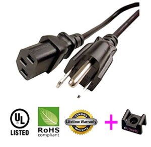 ac power cord cable for hitachi cp-x301 lcd projector - 25ft
