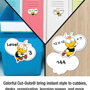 Carson Dellosa 45-Piece Buzz-Worthy Bee Bulletin Board Cutouts, Bumble Bee Cutouts for Bulletin Board, Spring Classroom Décor, Elementary and Seasonal Classroom Décor