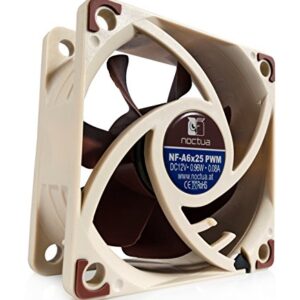 Noctua NF-A6x25 PWM, Premium Quiet Fan, 4-Pin (60mm, Brown)