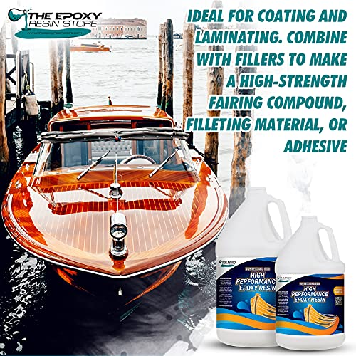 Boat Coating, Repairs, Construction, UV Stable Excellent Non Yellowing for High Performance Coatings, 2 Part epoxy kit, Excellent Table Top, Countertops