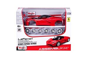 maisto 1:24 scale assembly line laferrari die-cast vehicle - red