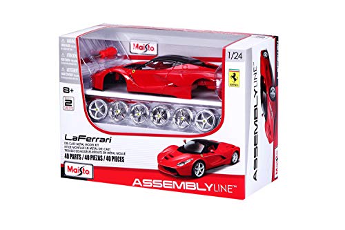 Maisto 1:24 Scale Assembly Line LaFerrari Die-Cast Vehicle - Red