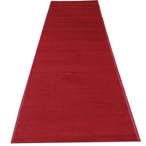 mybecca persian red carpet aisle runner 2 x 10 ft (1.8ft x 10 ft) 21.6 in x 120 in color: dark red high class vip quality for parties, hollywood-feel events, wedding and ceremony