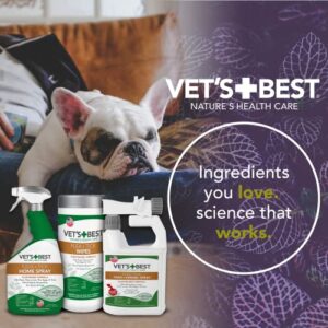 Vet's Best Flea and Tick Wipes for Dogs and Cats - Flea Treatment for Cats and Dogs - Plant-Based Formula - Certified Natural Oils - 50 Count