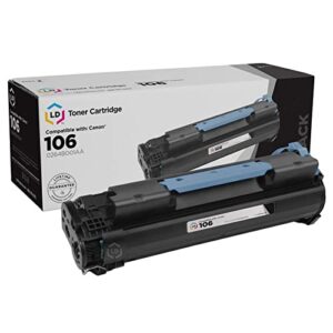 ld products compatible toner cartridge replacement for canon 106 0264b001aa (black)