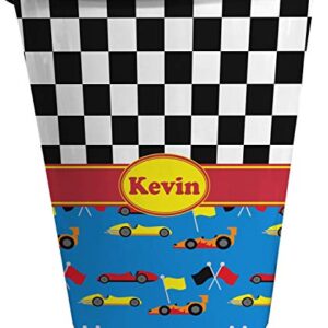 RNK Shops Racing Car Waste Basket - Single Sided (Black) (Personalized)