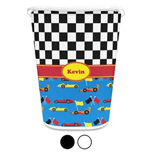 RNK Shops Racing Car Waste Basket - Single Sided (Black) (Personalized)