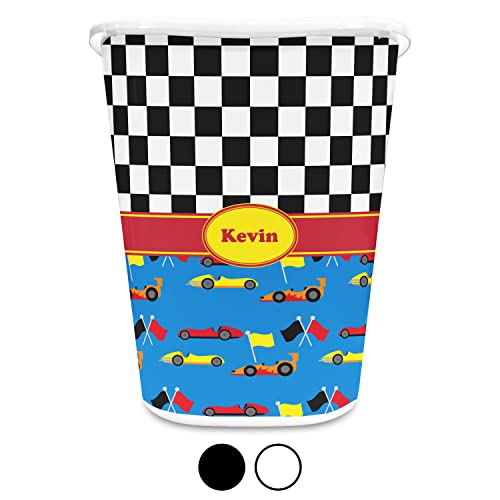 RNK Shops Racing Car Waste Basket - Single Sided (Black) (Personalized)