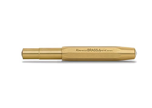 Kaweco Sport Fountain Pen, Spring Strength, Medium, Brass