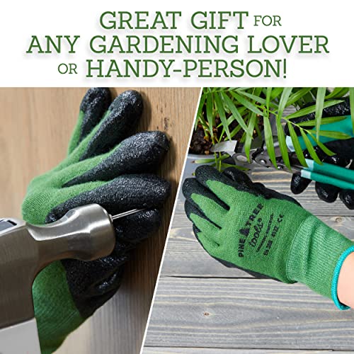 Pine Tree Tools Bamboo Gardening Gloves for Men & Women (Size Medium)