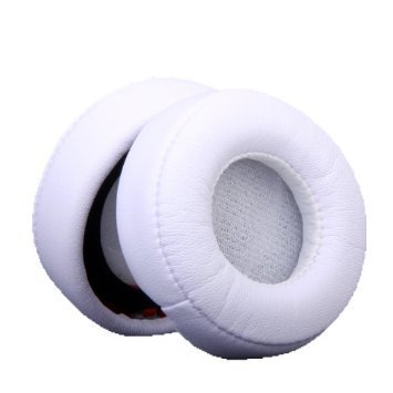 VEKEFF 1 Pair Replacement Ear Pads/Cushions for Beats by Dr Dre. Mixr - White