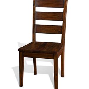 Sunny Designs Tuscany Ladderback Chair with Wood Seat