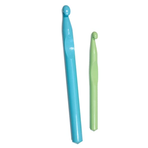 Wright Products Boye 74492 Jumbo Plastic Crochet Hook Set, Sizes P16 & Q