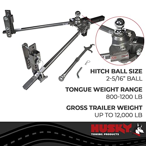 Husky 32218 Center Line TS with Spring Bars - 800 lb. to 1,200 lb. Tongue Weight Capacity (2-5/16" Ball)