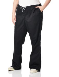 wonderwink women's plus-size wonderwork flare leg scrub pant, black, 4x-large