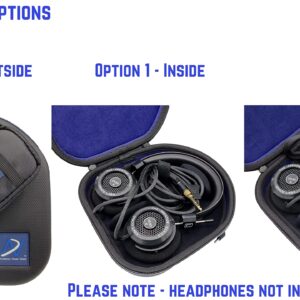 Premium Carrying case Compatible with Grado SR60 SR80 SR125 SR225 SR325, RS1 RS2, Alessandro MS-, PS500e, GH1 GH2 GH3 GH4 and GW100 Headphones. Grip-TECH 2 Outer Liner Easy Transport