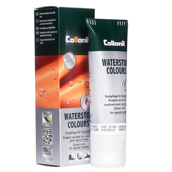 Collonil Dark Brown Cream Revives Color, Waterproofs, Cleans, and Conditions All Leather Shoes & Handbags